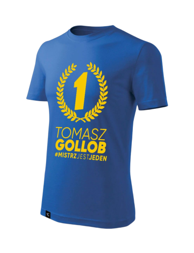 tshirt-niebieski-slimfit-gollobracing-mistrzjestjeden-laur-front.png