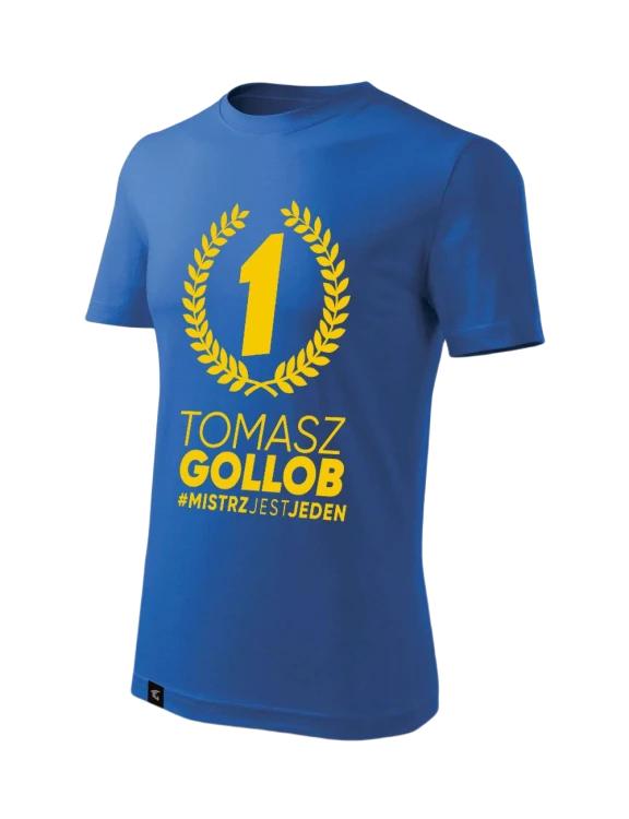 tshirt-niebieski-slimfit-gollobracing-mistrzjestjeden-laur-front.png